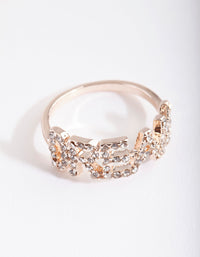 Rose Gold Diamante Dream Ring - link has visual effect only