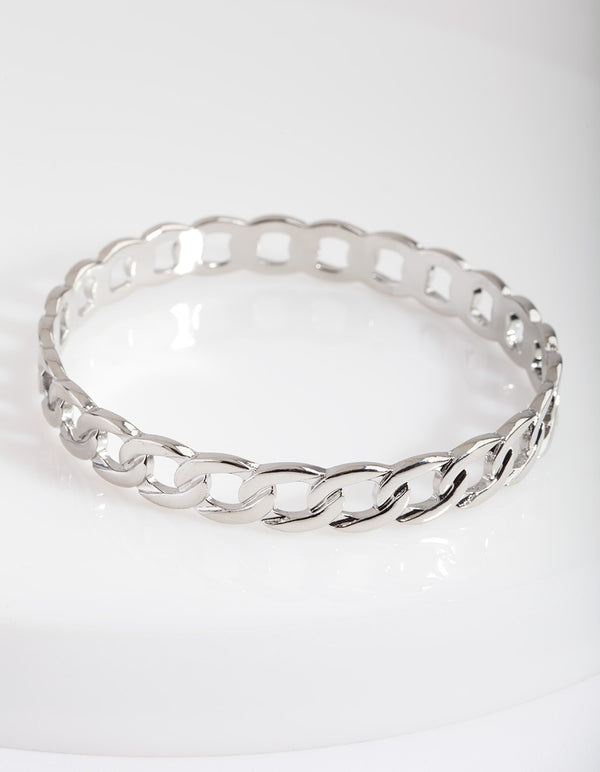 Silver Chain Link Bangle