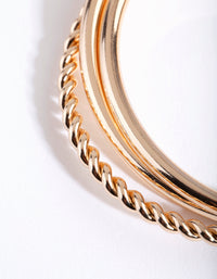 Gold Russian Twist Bangle Set - link has visual effect only