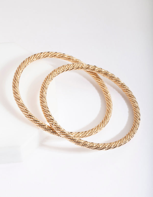 Gold Rope Bangle Pack