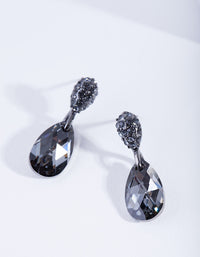 Black Diamond Simulant Teardrop Earrings - link has visual effect only