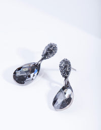 Black Diamond Simulant Teardrop Earrings - link has visual effect only