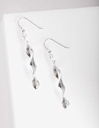 Sterling Silver Chunky Spiral Earrings - link has visual effect only