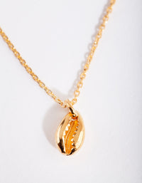 Gold Plated Sterling Silver Shell Necklace - link has visual effect only