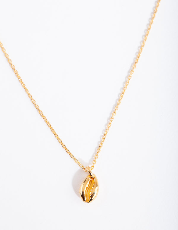 Gold Plated Sterling Silver Shell Necklace