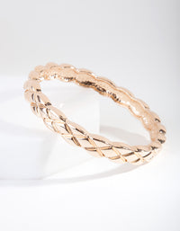 Gold Quilted Texture Bangle - link has visual effect only