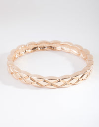 Gold Quilted Texture Bangle - link has visual effect only