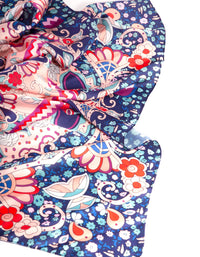 Blue Blush Paisley Fabric Bandana Hair Scarf - link has visual effect only