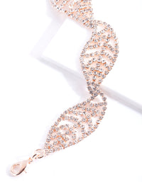 Rose Gold Cupchain Leaf Bracelet - link has visual effect only