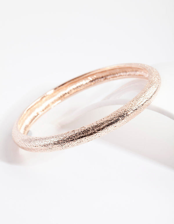 Rose Gold Needlepoint Bangle