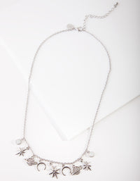 Silver Celestial Charm Necklace - link has visual effect only