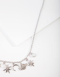 Silver Celestial Charm Necklace - link has visual effect only