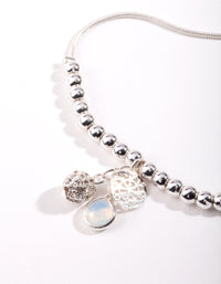 Silver Diamante Ball Bracelet - link has visual effect only