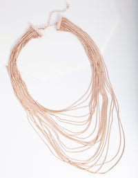 Rose Gold Drape Cutchain Necklace - link has visual effect only