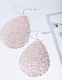 Rose Gold Textured Earrings Duo - link has visual effect only