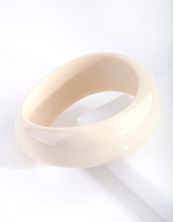 Cream Chunky Bangle