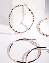 Rose Gold Ultimate Hoop Earring Pack - link has visual effect only