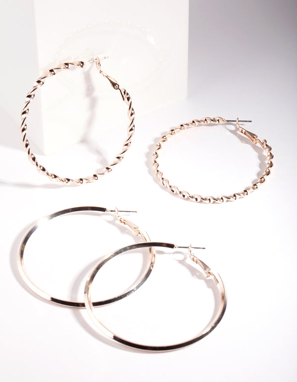 Rose Gold Ultimate Hoop Earring Pack