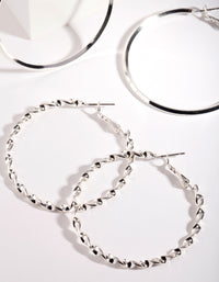 Silver Ultimate Hoop Earring Pack - link has visual effect only