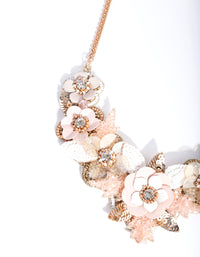 Gold Sequin Flower Necklace - link has visual effect only