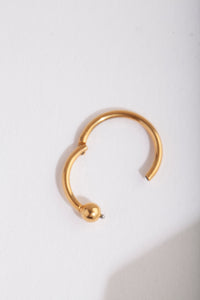 Gold Plain Bead Belly Clicker Ring - link has visual effect only