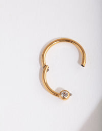 Gold Diamante Belly Clicker Ring - link has visual effect only