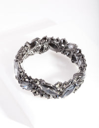 Gunmetal Marquise Stone Bangle - link has visual effect only