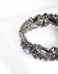 Gunmetal Marquise Stone Bangle - link has visual effect only