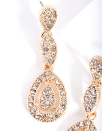 Gold Stone Cutout Earrings - link has visual effect only