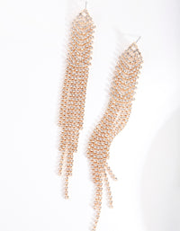 Gold Diamante Cupchain Earrings - link has visual effect only