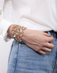 Gold Lace Stretch Bracelet - link has visual effect only