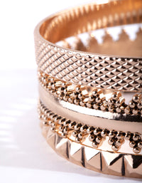 Gold Bohemian Textured Bangle Pack - link has visual effect only