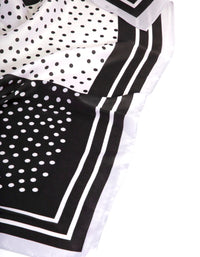 Square Black & White Polka Dot Scarf - link has visual effect only