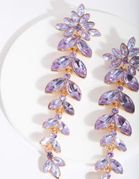 Lilac Cascading Navette Earrings - link has visual effect only