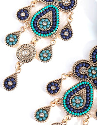 Antique Gold Bead Set Earrings - link has visual effect only