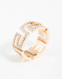 Gold Diamante Egyptian Ring - link has visual effect only