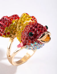 Gold Diamante Goldfish Ring - link has visual effect only