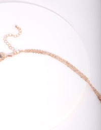 Rose Gold Layered Leaf Necklace - link has visual effect only