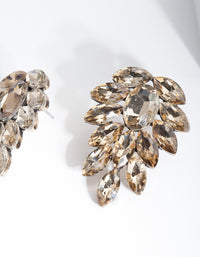 Antique Gold Jewel Leaf Earrings - link has visual effect only