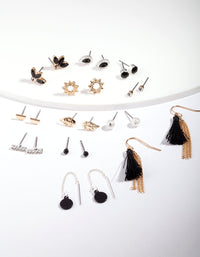 Mixed Metal Tassel Earring 12-Pack - link has visual effect only