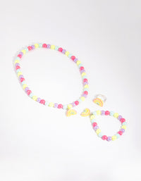 Kids Rainbow Bead Mixed Jewellery Set - link has visual effect only