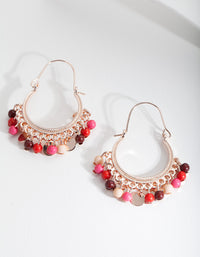 Rose Gold Jingle Bead Earrings - link has visual effect only