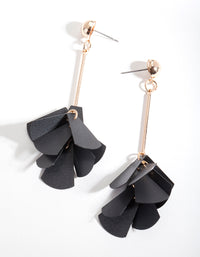 Black Sequin Cluster Earrings - link has visual effect only