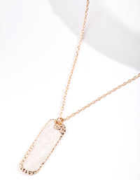 White Marble Effect Necklace - link has visual effect only