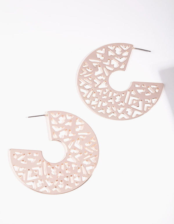 Rose Gold Hoop Earrings