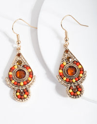 Brown Drop Earrings - link has visual effect only