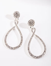 Silver Twist Teardrop Earrings - link has visual effect only