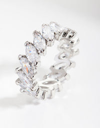 Silver Cubic Zirconia Ring - link has visual effect only