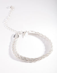 Silver Chain Rope Bracelet - link has visual effect only