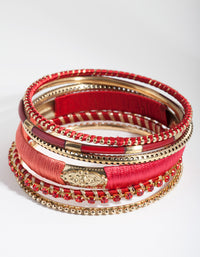 Red Mixed Bangle 6-Pack - link has visual effect only